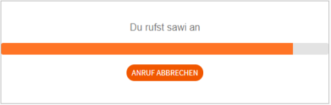 Anruf Warteanzeige